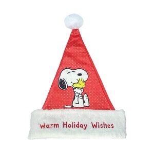 Peanuts nwt Santa Hat with Snoopy Hug